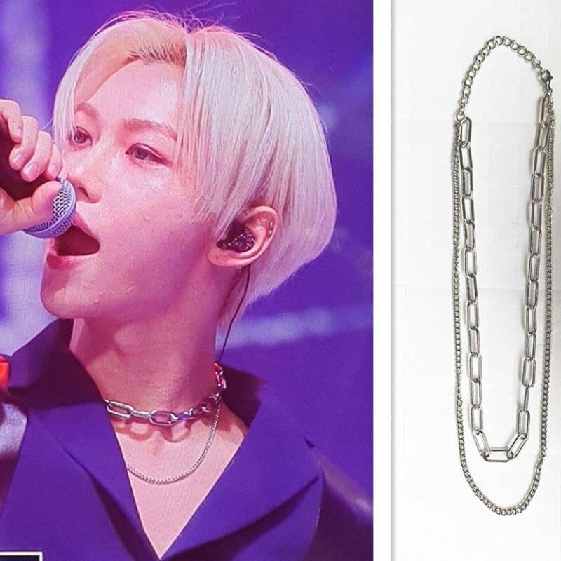 KPOP Stray Kids Group Felix Li Longfu Returns To The Album With The Same Necklace Men's Hip-hop Pendant New Korea Fashion Gifts