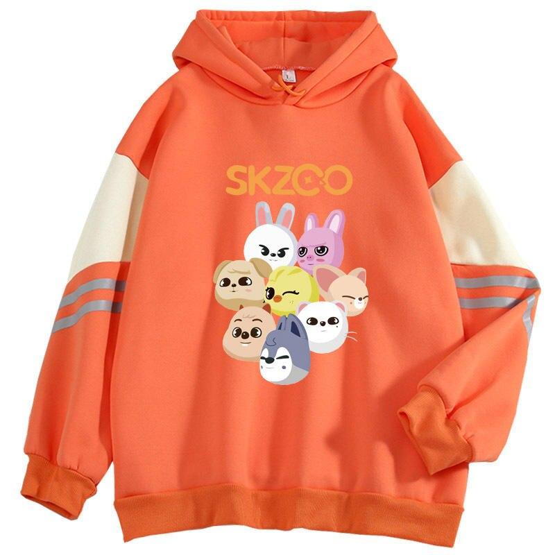 NEW KPOP Stray kids Hoodies Sweatshirts Men/Women Kpop Group Fashion Kawaii Cartoon Pullovers Tops NEW KPOP Stray kids Hoodies Sweatshirts Men/Women Kpop Group Fashion Kawaii Cartoon Pullovers Tops