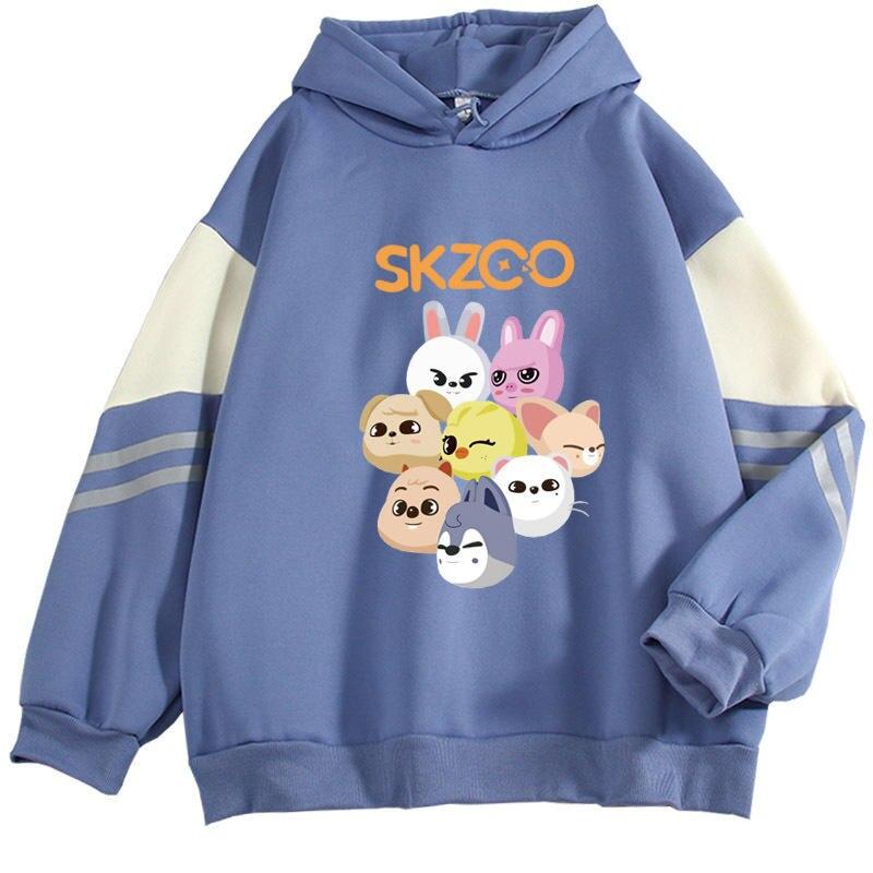 NEW KPOP Stray kids Hoodies Sweatshirts Men/Women Kpop Group Fashion Kawaii Cartoon Pullovers Tops NEW KPOP Stray kids Hoodies Sweatshirts Men/Women Kpop Group Fashion Kawaii Cartoon Pullovers Tops