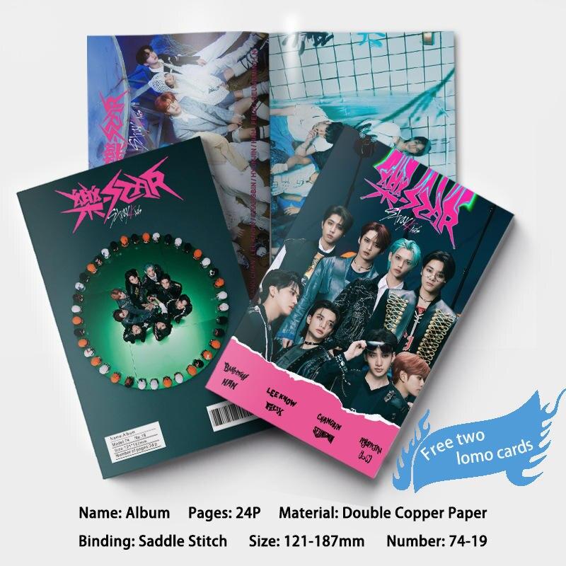 24Pages Kpop Hot Idol TWICE IVE (G)I-DLE Stray Kids High Quality Support Magazine Mini Photo Collection Album HAN IN Fans Gift